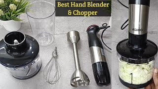 Best Hand Blender l best chopper for kitchen l agaro grand 1000 watts hand blender & chopper l