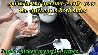 Baked Chicken Breasts & Wings