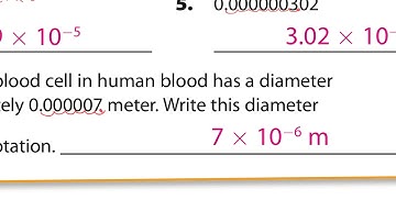 Lesson 15.3 Scientific Notation with Negative Powers of 10
