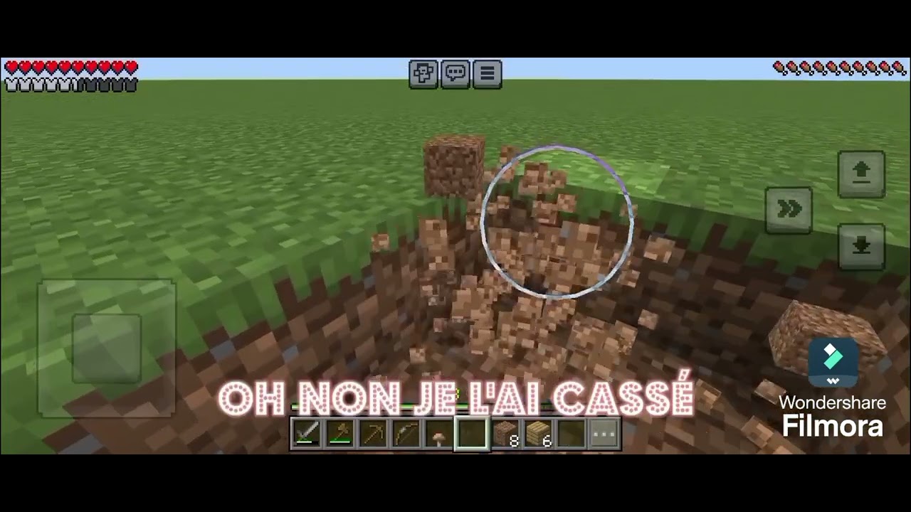 survie Minecraft sur un monde plat - YouTube