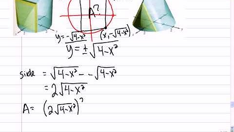 Mr Joyce AP Calculus Volume of Solids with Known Cross Sections II