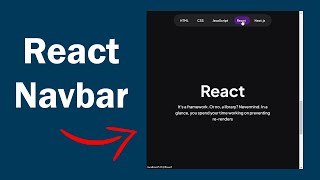 Animated Navbar using #reactjs  and Framer Motion #coding #animation