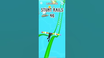 Stunt Rails Rush - Level 44 to 47 Gameplay