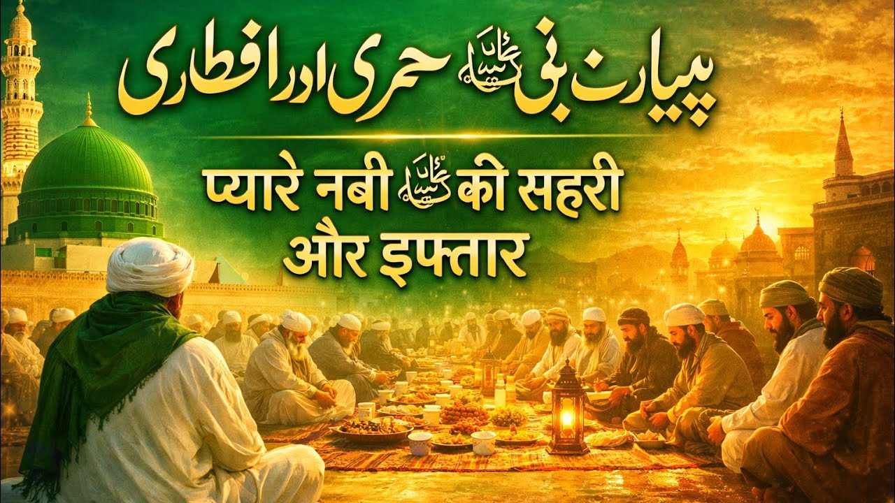Muhammad Nabi Pak Ki Shehri Aur Ifteri Ka Waqia |प्यारे नबी की सहरी और इफ्तार | Waqia Hindi mein 
