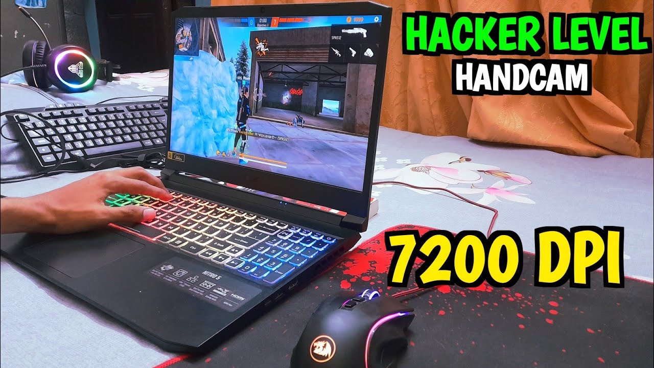 Government Laptop freefire Handcam Gameplay