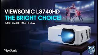 ViewSonic LS740HD Review | 5500 Lumen Laser Projector That Lights Up Any Room!