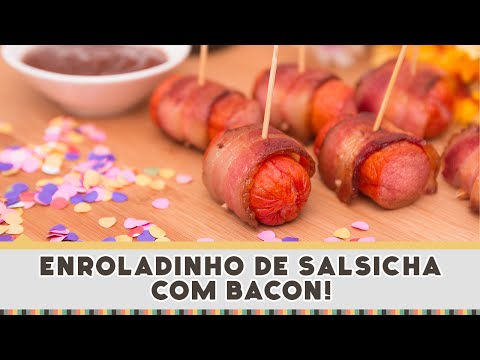 Enroladinho de Salsicha com Bacon - Receitas de Minuto EXPRESS #137