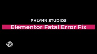 Deprecated Elementor Fatal Error Fix - WordPress Elementor Wealth