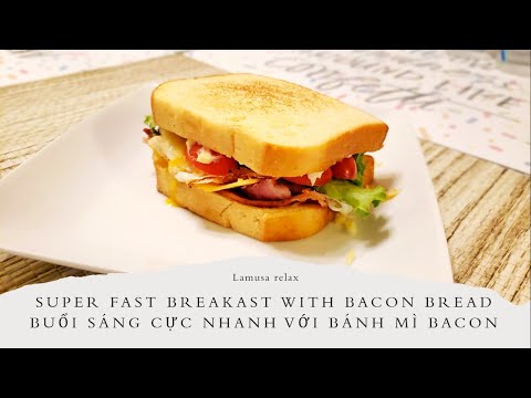 Video Super Fast Delicious Breakfast w Bacon Opla Sandwiches... - youtube