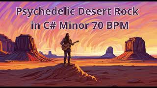 Psychedelic Desert Rock Jam Backing Track in C#Minor 70 BPM