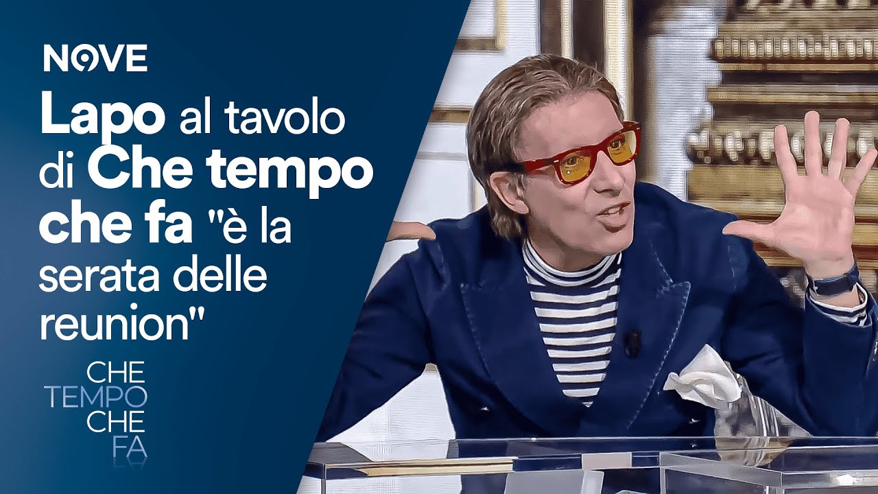 Lapo al tavolo di Che tempo che fa 