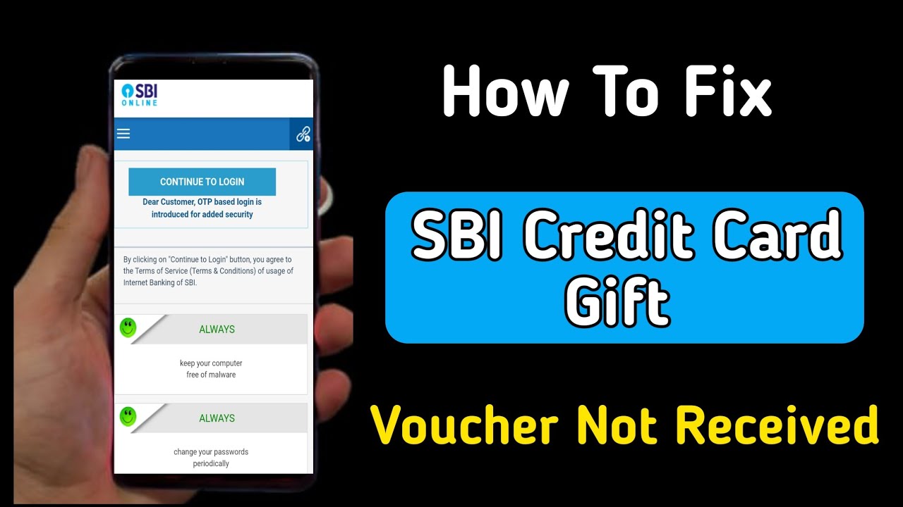sbi credit card gift voucher not received YouTube