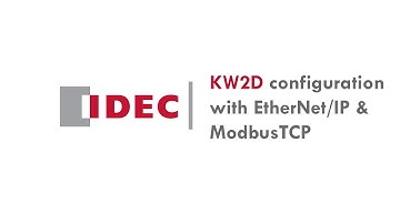 IDEC | KW2D(RFID Reader) configuration with EtherNet/IP & ModbusTCP ( through PLC )