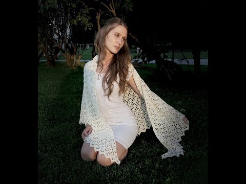 Ажурная шаль крючком схемы