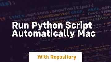 run python script automatically mac