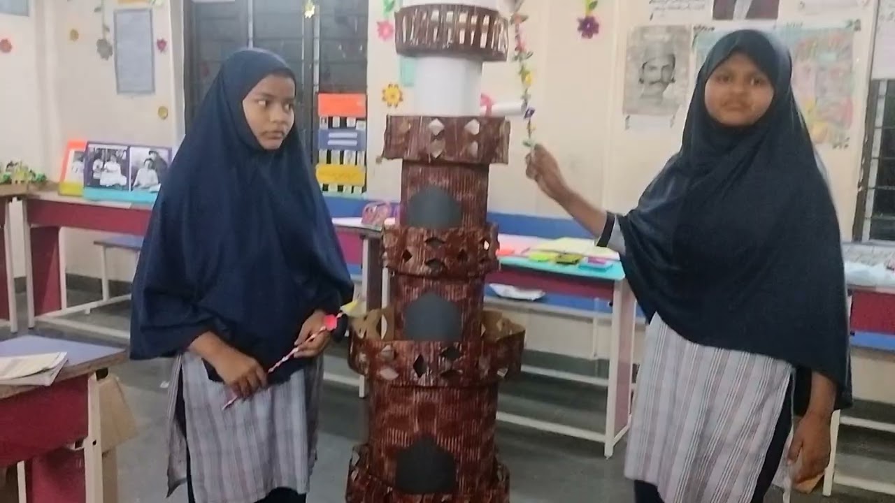 Gen Alpha Explorers 2026. Urdu model of hathon ka tarana .qutub minar 
