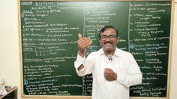 KSET 2025: P1 Unit 1 Teaching Aptitude: Revision Part 1