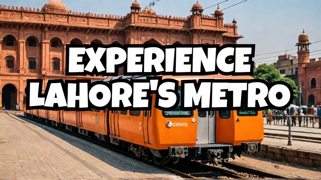 Pakistan's Orange Line Metro Train Lahore Journey YouTube