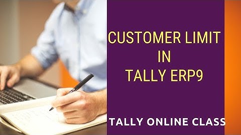 B.com:Set customer limit in Tally.erp9/computerized Accounting System/S.No-13