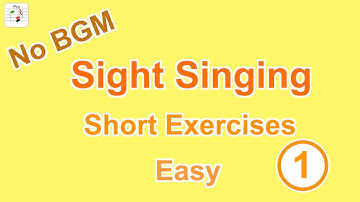 [No BGM] Sight Singing Short Exercise - Easy 1 ALL