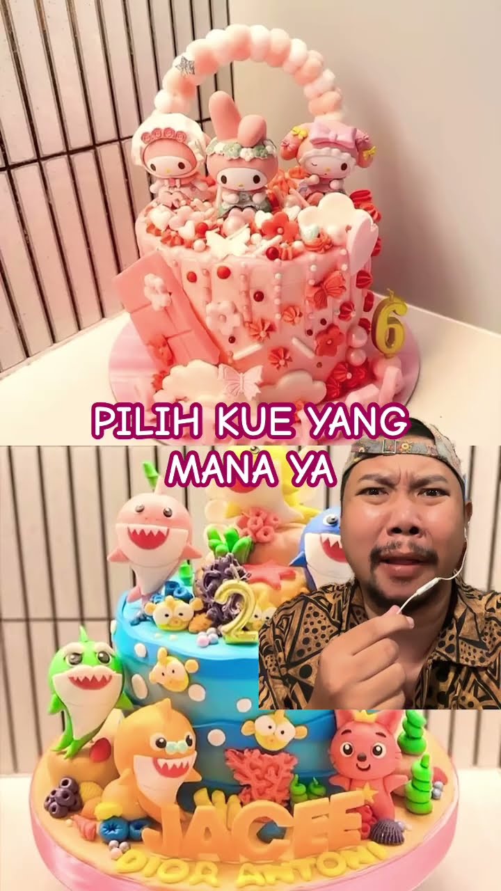 PILIH KUE ULTAH ATAS APA BAWAH!!!??? #cake #birthdaycake #cakedecorating #kueulangtahun #birthday