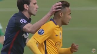 Godin teaches Neymar Atletico - Barca 13-04-2016 (HD)