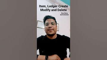 How to Create Item, Ledger & Modify or Delete in Marg #shorts #youtubeshorts #margerp #margtutorial