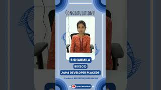 Celebrity Student Successfully Placed | JAVA Full Stack Development | Jspiders Marathahalli | S Sharmila Profile