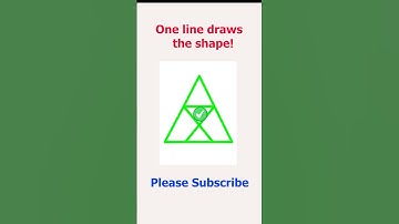 One line draws the entire shape, and the lines cannot overlap! #drawing #shorts #onelinedrawing
