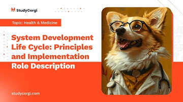 System Development Life Cycle: Principles and Implementation Role Description - Essay Example