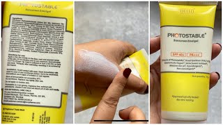 Bello Photostable Sunscreen Emulgel Review - Best dermatologist recommended sunscreen in India?