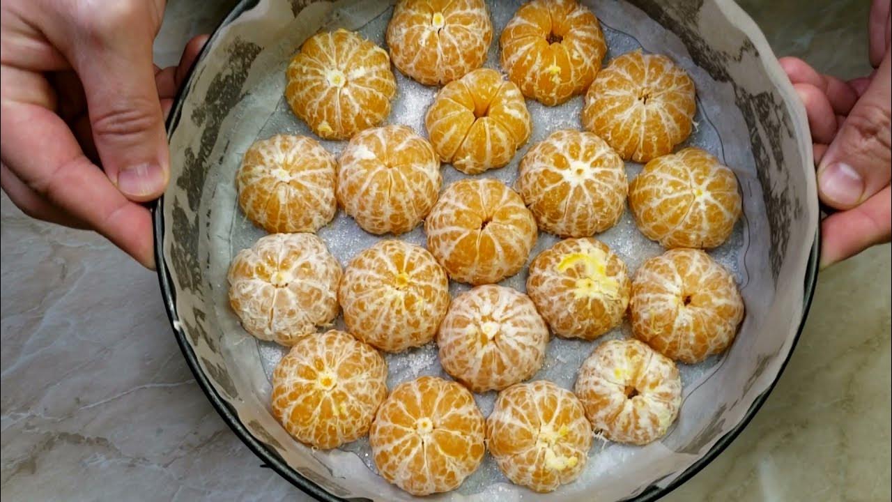 Пирог с мандаринами домашние домашние фото. Жареные мандарины