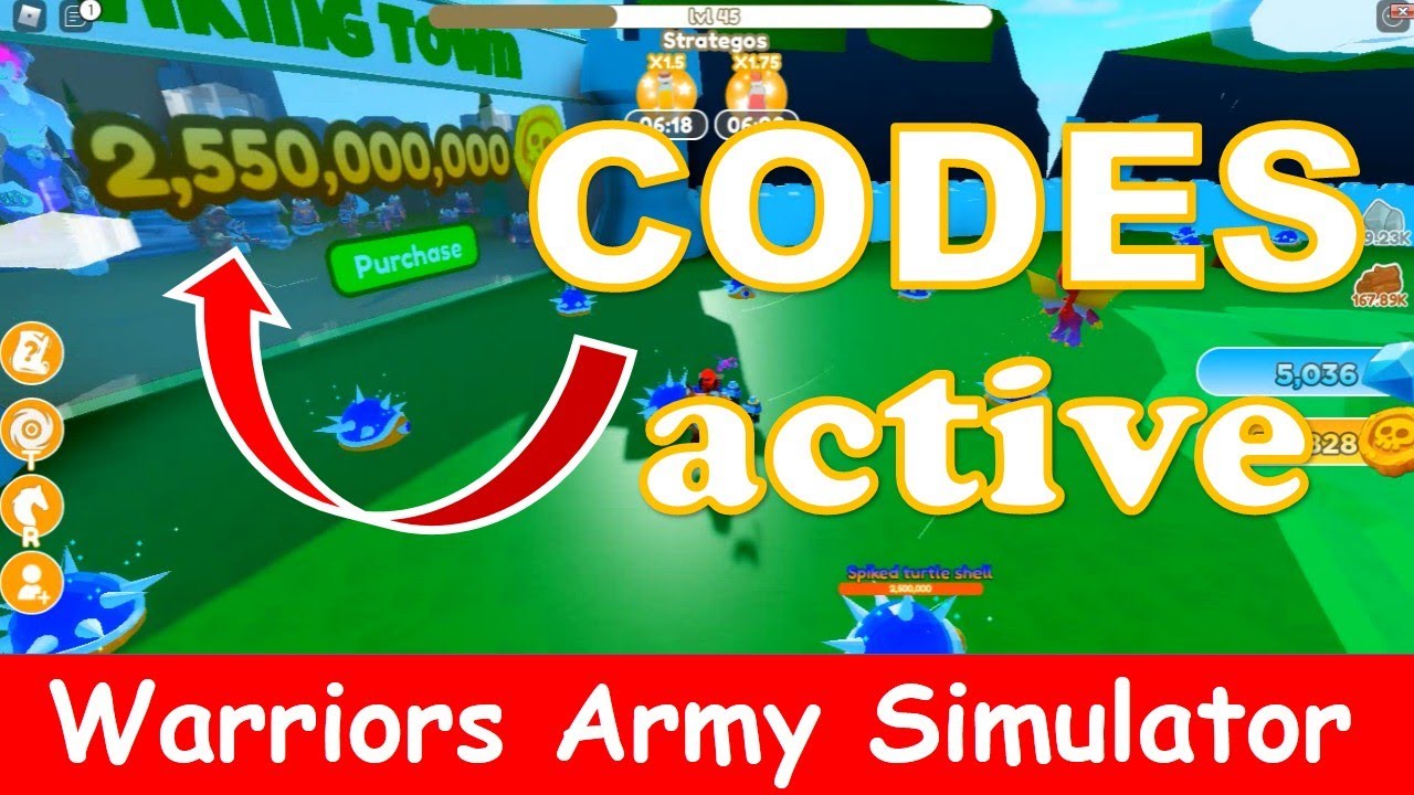 All Warriors Army Simulator Codes(Roblox) - Tested October 2022 - Player  Assist