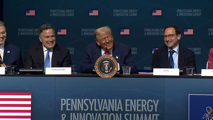 President Trump Participates in the Inaugural Pennsylvania Energy and Innovation Event