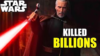 Why Count Dooku Was WAY WORSE Than You Realize
