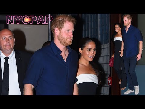 Meghan Markle and Prince Harry leave the Greenwich Hotel after having dinner at Locanda Verde