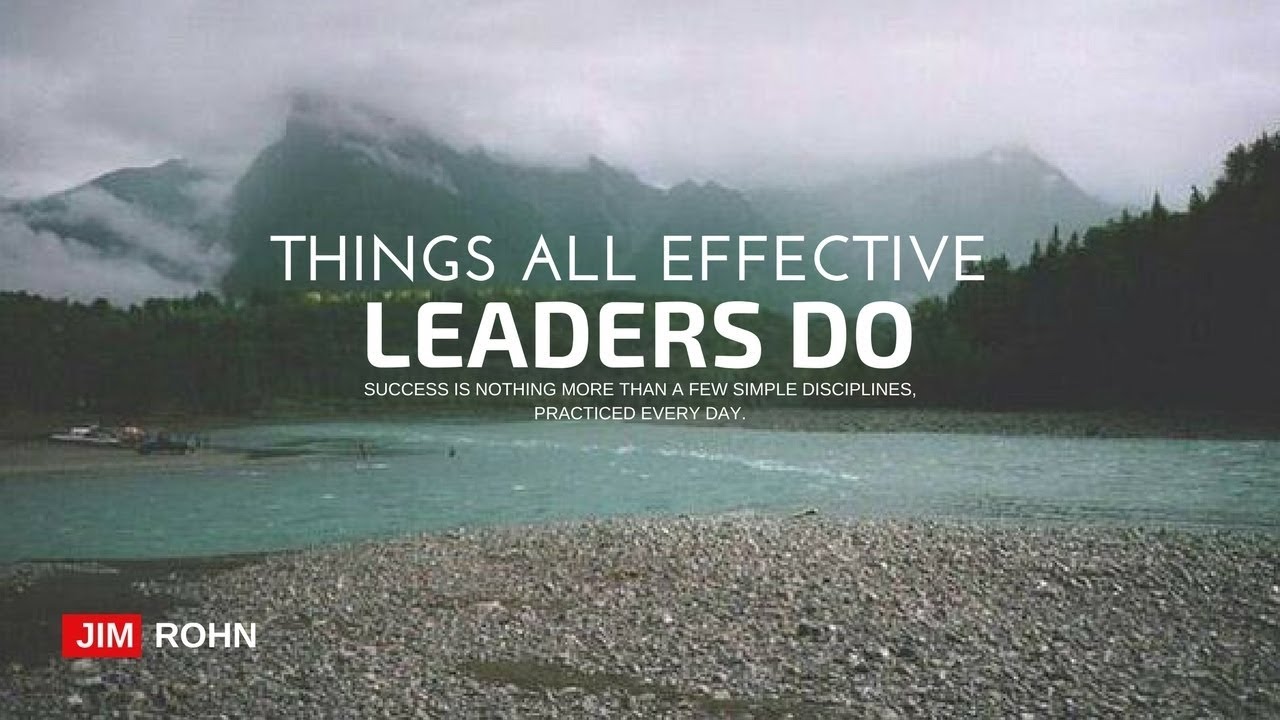 Jim Rohn - Things All Effective Leaders Do (Personal Development) - YouTube
