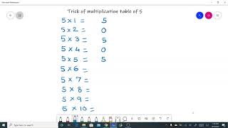 trick of multiplication table 5.Cool hack to write in simple way  and to remember 5 times table screenshot 1