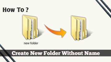 How To Make Folder Without Name |Hindi| Computer Mey Bina Name Ka Folder Kaisey Bnaye