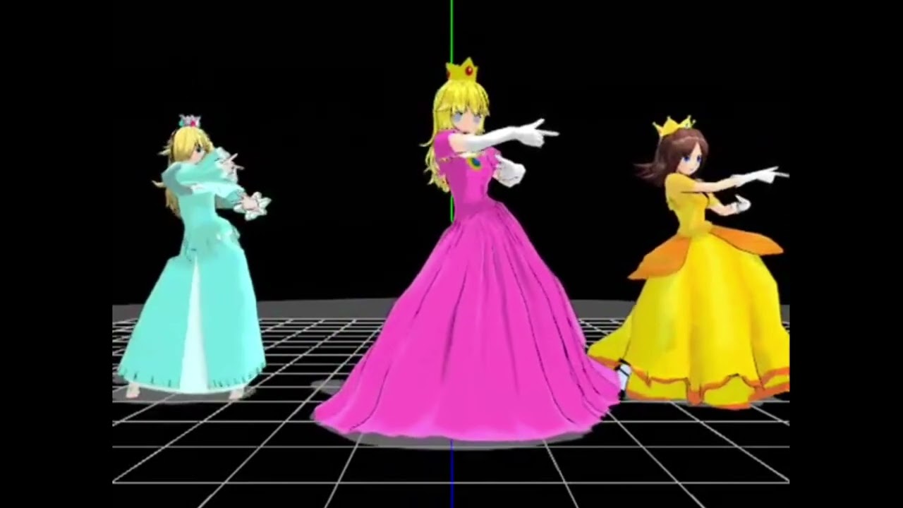 MMD peach daisy and rosalina-greed's accident .wmv