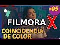 Filmora X : COINCIDENCIA DE COLOR, Ajuste color matching. Tutorial 05 español 2020