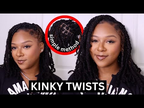 SHOOK! Lightweight Kinky Twists Style | IN DEPTH Parting + Installation Tutorial ft.  Hot Braids