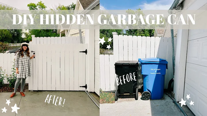DIY Garbage Can Enclosure | Make your Trash Bin look pretty!  🚮🤩