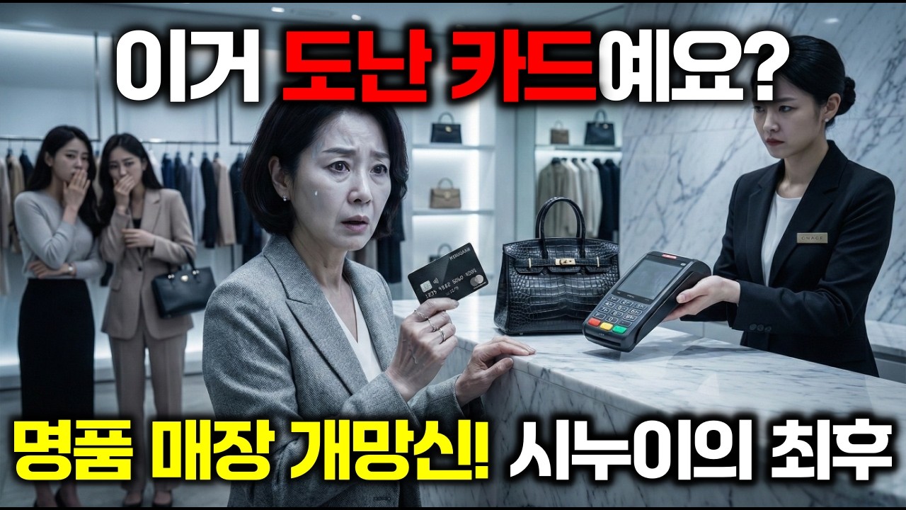 이혼 후 제 명의 백화점 블랙 카드 정지했더니, 시누이 명품 가방 결제 거절되어 매장에서 개망신당했습니다. (역대급 사이다 복수)