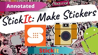 Easily Make stickers with Stickit | annotated edition | vertical video |Android & ios screenshot 2