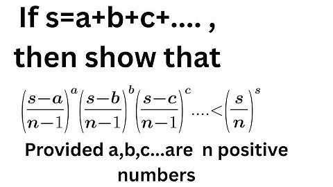 Inequalities problem solution | weighted Arithmetic mean and geometric mean 