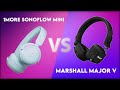 1More SonoFlow Mini vs Marshall Major V Technical Comparison