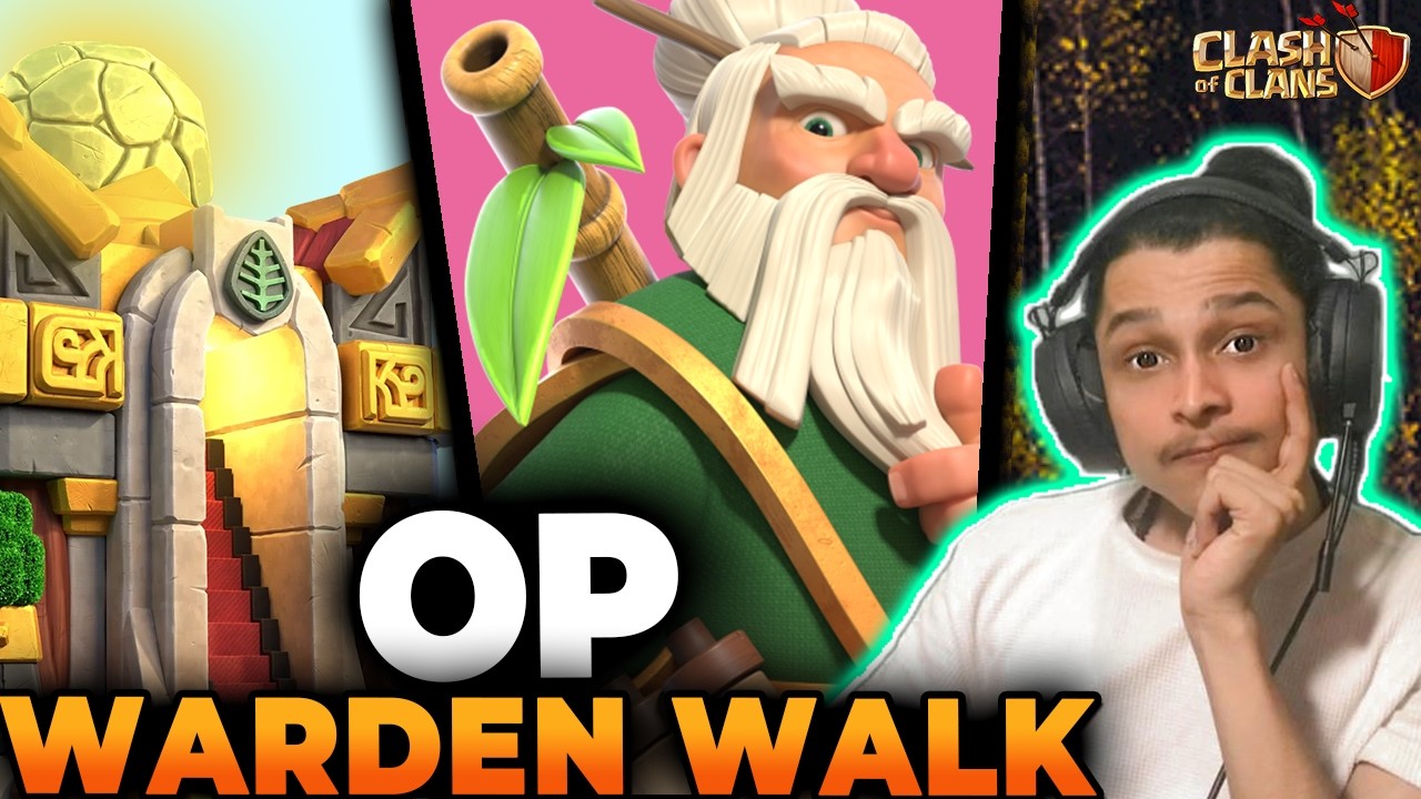 🔥OP Warden Walk TH16⚔ Clash of Clans | Krsna Clans #clashofclans #coc # ...