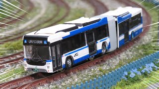 【ネタ・連節】Nゲージ 自走式連節バス 走行シーン集
