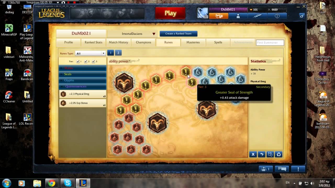 League of Legends-Romania-Tutorial despre Rune!! - YouTube